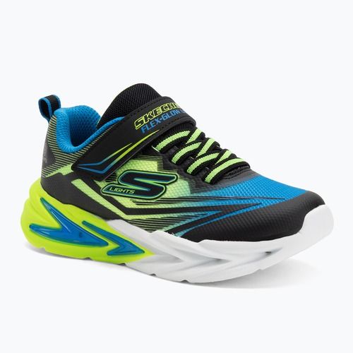 Pantofi pentru copii SKECHERS Flex-Glow Ultra negru/albastru/lămâie