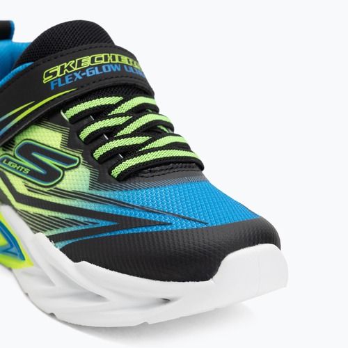 Pantofi pentru copii SKECHERS Flex-Glow Ultra negru/albastru/lămâie