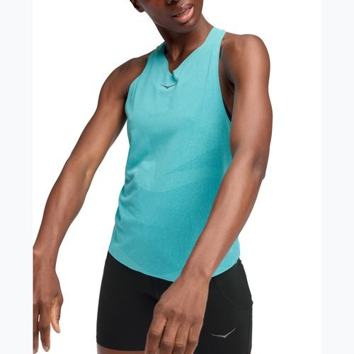 Tricou de alergare damă HOKA Race Day Singlet cielo blue