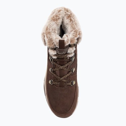 Încălțăminte pentru femei Skechers Trego Snow Worries chocolate
