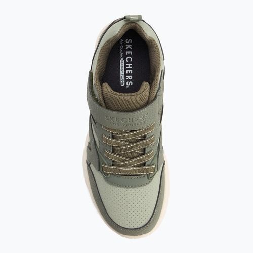 Încălțăminte pentru copii SKECHERS Uno Lite Echo Surge olive