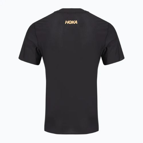 Tricou de alergare pentru bărbați HOKA Airolite 2.0 black/gold