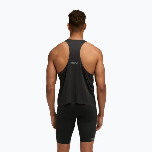 Tricou de alergare pentru bărbați HOKA Race Singlet hoka black