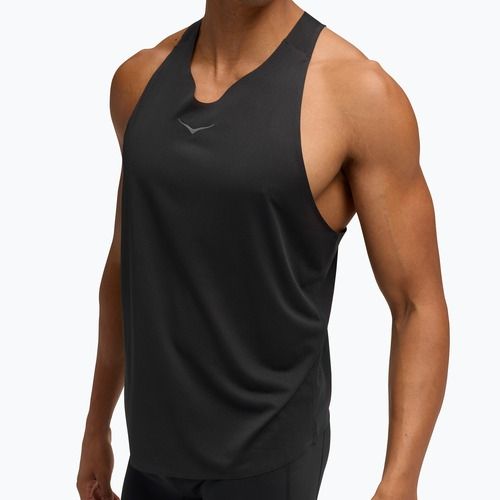 Tricou de alergare pentru bărbați HOKA Race Singlet hoka black
