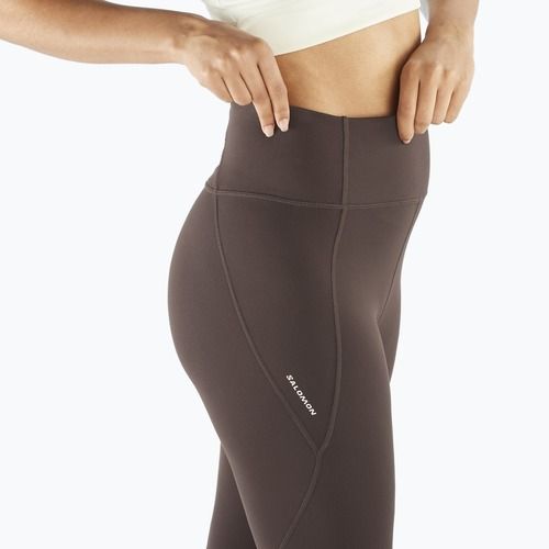 Colanți de alergare pentru femei Salomon SHAKEout Bliss 25" coffee bean