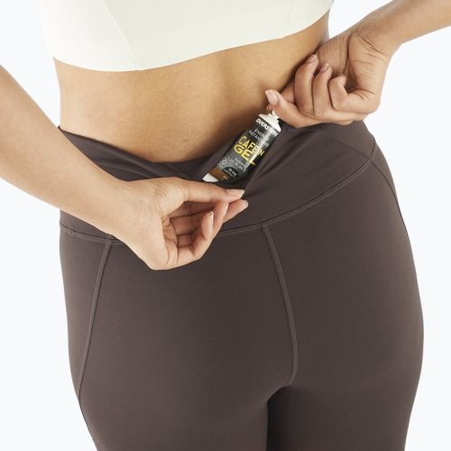 Colanți de alergare pentru femei Salomon SHAKEout Bliss 25" coffee bean