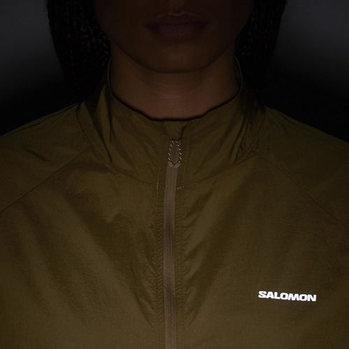 Geacă de alergare pentru femei Salomon Shakeout Fly brilliant olive