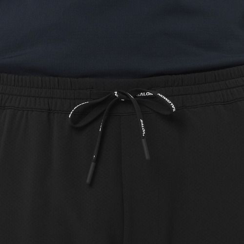 Pantaloni de alergare pentru bărbați Salomon Shakeout Hexaflow deep black