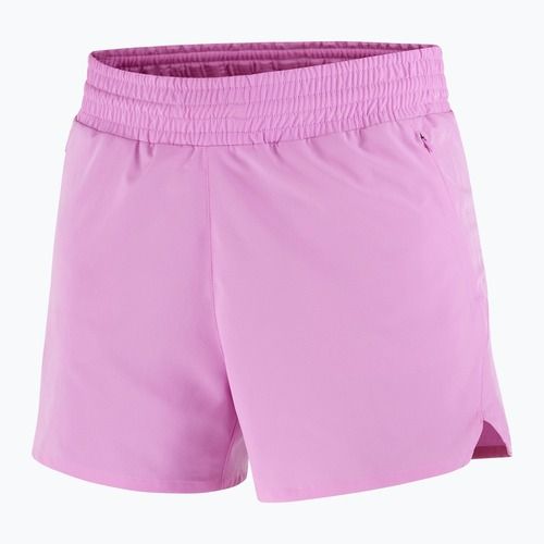 Pantaloni scurți de alergare pentru femei Salomon SHAKEout Core 4" cyclamen