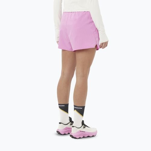 Pantaloni scurți de alergare pentru femei Salomon SHAKEout Core 4" cyclamen