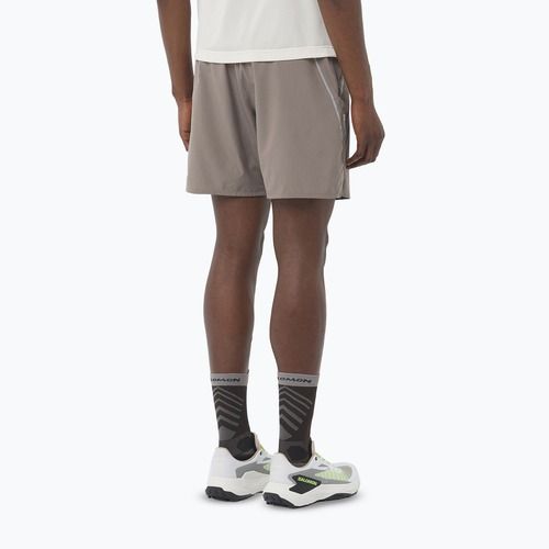 Pantaloni scurți de alergare pentru bărbați Salomon Shakeout Stlr 7" iron