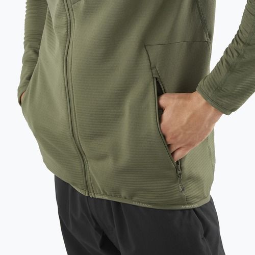Bluză  de drumeție pentru bărbați Salomon Essential Lightwarm Full Zip grape leaf