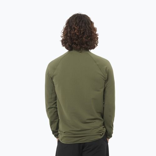 Bluză  de drumeție pentru bărbați Salomon Essential Lightwarm Full Zip grape leaf
