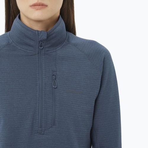 Bluză de drumeție pentru femei Salomon Essential Lightwarm Half Zip blue night