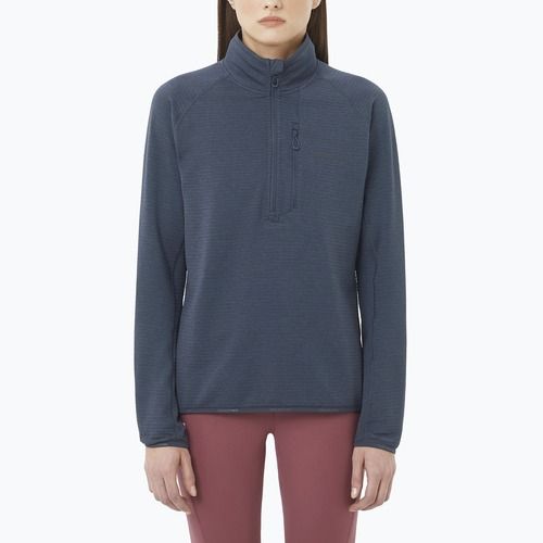Bluză de drumeție pentru femei Salomon Essential Lightwarm Half Zip blue night