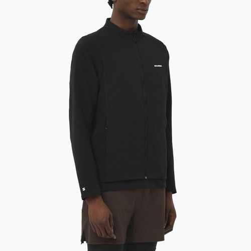 Bluză de alergare pentru bărbați Salomon Mountain Flex Hybrid deep black