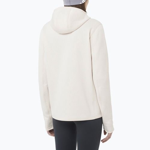 Bluză pentru femei Salomon Outline Warm Fleece Hoodie whisper white