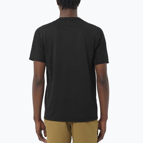 Tricou de alergare pentru bărbați Salomon Sense Aero GFX deep black