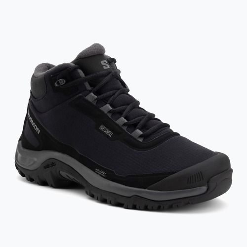 Încălțăminte de trekking pentru bărbați Salomon Shelter WP black/asphalt/castlerock