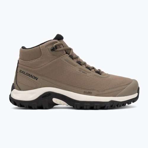 Încălțăminte de trekking pentru bărbați Salomon Shelter WP stone gray/black/rainy day