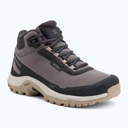 Încălțăminte de trekking pentru femei Salomon Shelter WP plum kitten/phantom/desert tan