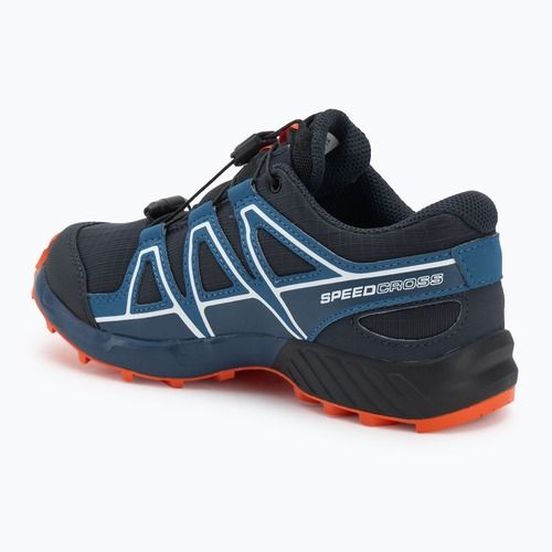 Încălțăminte de alergare pentru copii Salomon Speedcross Waterproof dark navy/dark blue/red orange