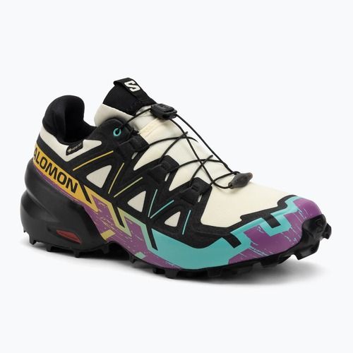 Încălțăminte de alergare pentru bărbați Salomon Speedcross 6 GTX transparent yellow/black/waterfall