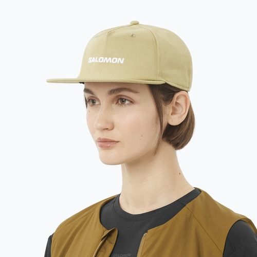 Șapcă  Salomon Logo Flat gri verde