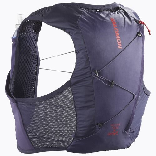 Vesta de alergare Salomon Active Skin 4 GRVL martime blue / astral aura / haute red