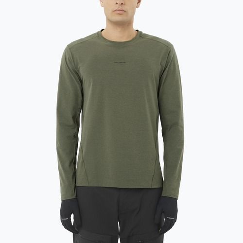 Longsleeve pentru bărbați Salomon Trackline frunză de viță-de-vie