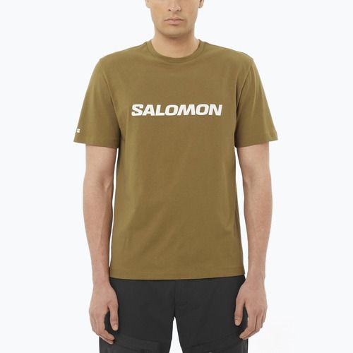 Tricou pentru bărbați Salomon Logo brilliant olive