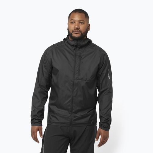 Geacă de alergare pentru bărbați Salomon Cross Wind deep black
