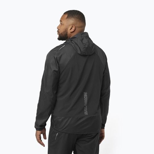 Geacă de alergare pentru bărbați Salomon Cross Wind deep black