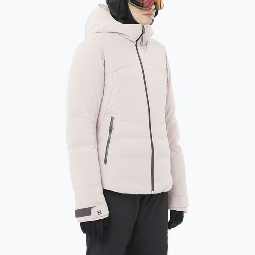Geacă penru femei windbreaker Salomon Alpenflow Down etherea