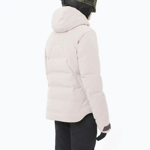 Geacă penru femei windbreaker Salomon Alpenflow Down etherea