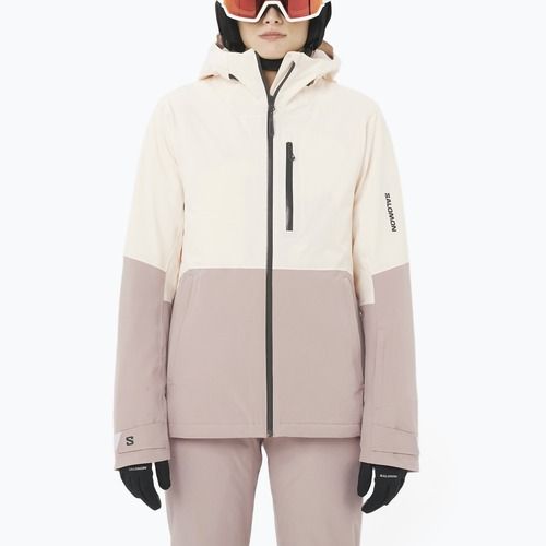 Geacă de schi pentru femei Salomon Highland whisper white/etherea