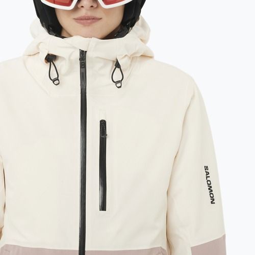 Geacă de schi pentru femei Salomon Highland whisper white/etherea