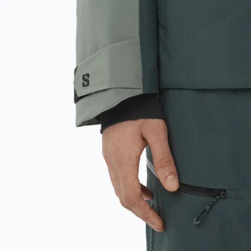 Geacă de schi pentru bărbați Salomon Brilliant 2.0 sedona sage/green