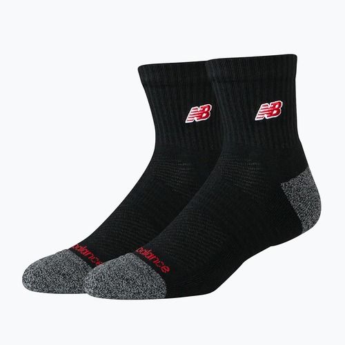 Șosete New Balance Active Premium Crew Quarter 2 pairs black