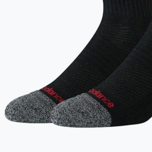 Șosete New Balance Active Premium Crew Quarter 2 pairs black