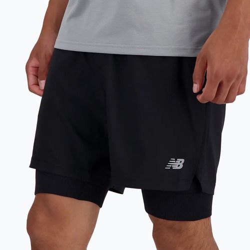 Pantaloni scurți pentru bărbați New Balance AC Seamless 7" black