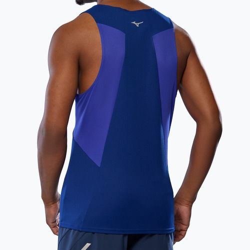 Tricou de alergare pentru bărbați Mizuno DryAeroFlow Tank reflexblue