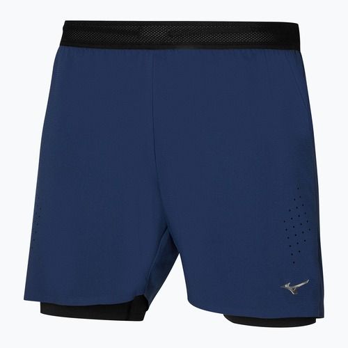 Pantaloni scurți de alergare pentru bărbați Mizuno Tech Light 5.5" 2IN1 estate blue