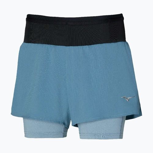 Pantaloni scurți de alergare pentru femei Mizuno Trail ER 2IN1 citadel