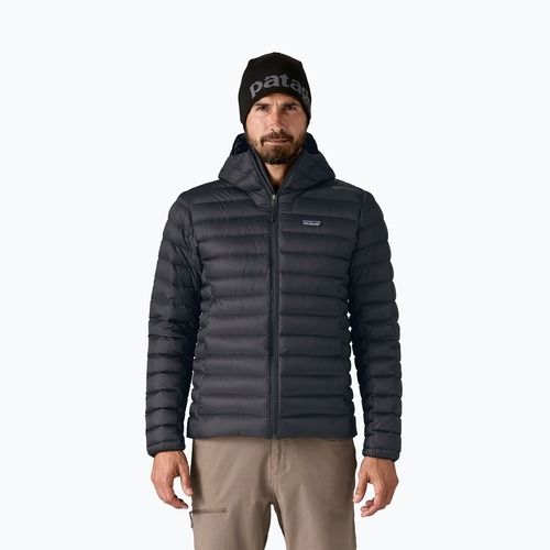 Geacă de puf pentru bărbați Patagonia Down Sweater Hoody black