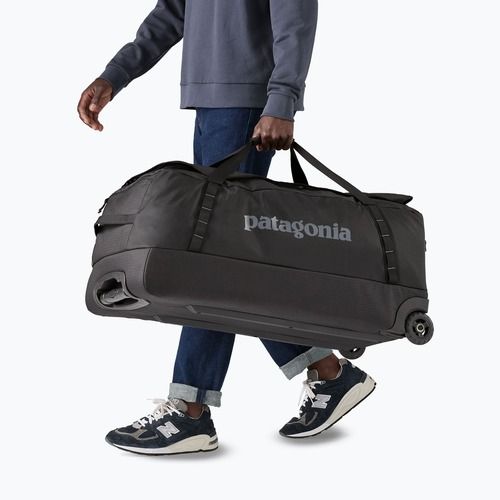 Geantă de voiaj Patagonia Black Hole Wheeled Duffel 100 l negru/negru