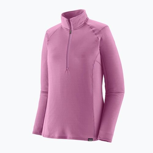 Bluză pentru femei Patagonia Cap Termal Weight Zip Neck brisk purple