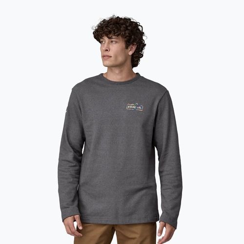 Bluză pentru bărbați Patagonia Lightweight Unity Fitz Wildrise Crew ink black