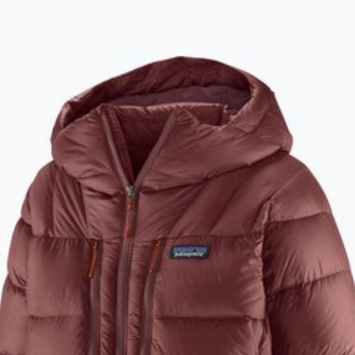 Geacă de puf pentru femei Patagonia Fitz Roy Down Hoody dark ruby w / sizzle red