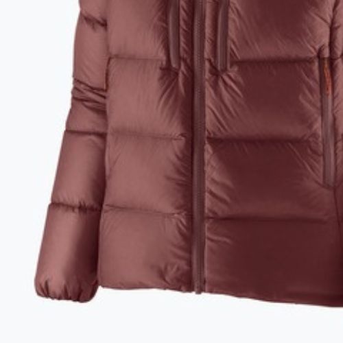 Geacă de puf pentru femei Patagonia Fitz Roy Down Hoody dark ruby w / sizzle red